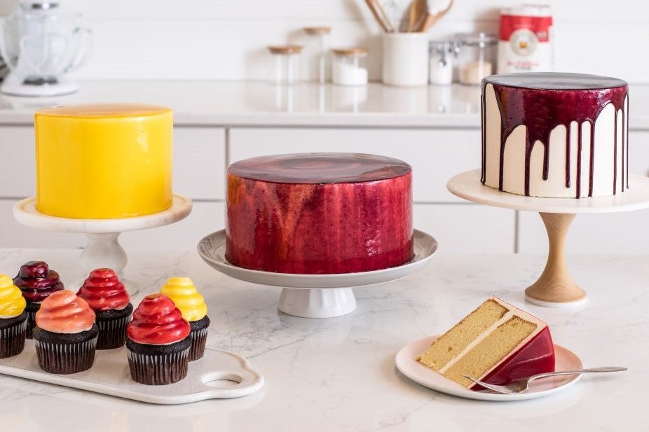 How to make our vibrant, fruitforward mirror glazes King Arthur Baking